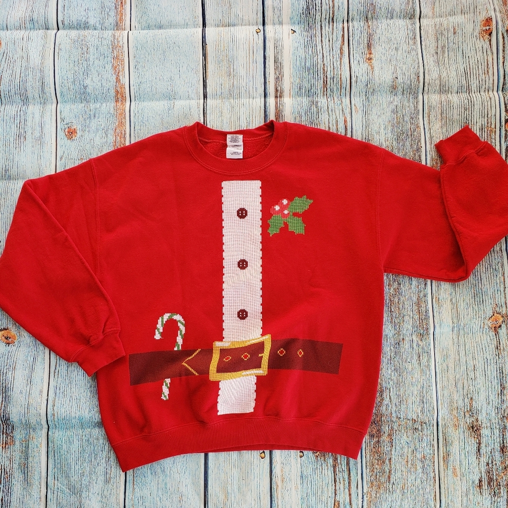 GILDAN Woman's Christmas Santa Sweater